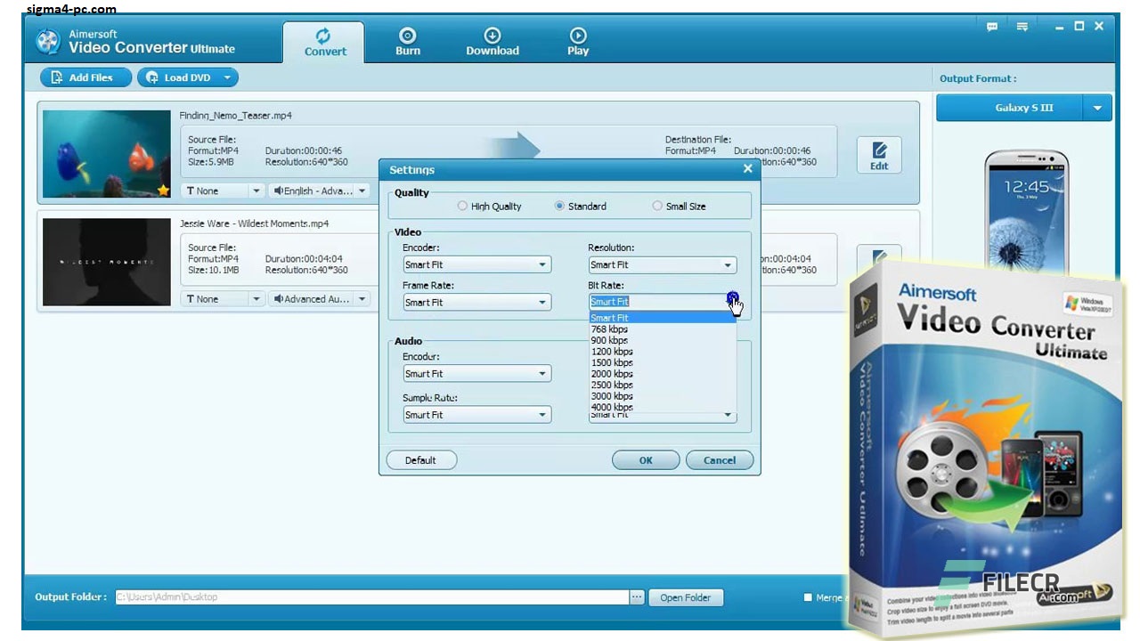 Aimersoft Video Converter Ultimate الكراك